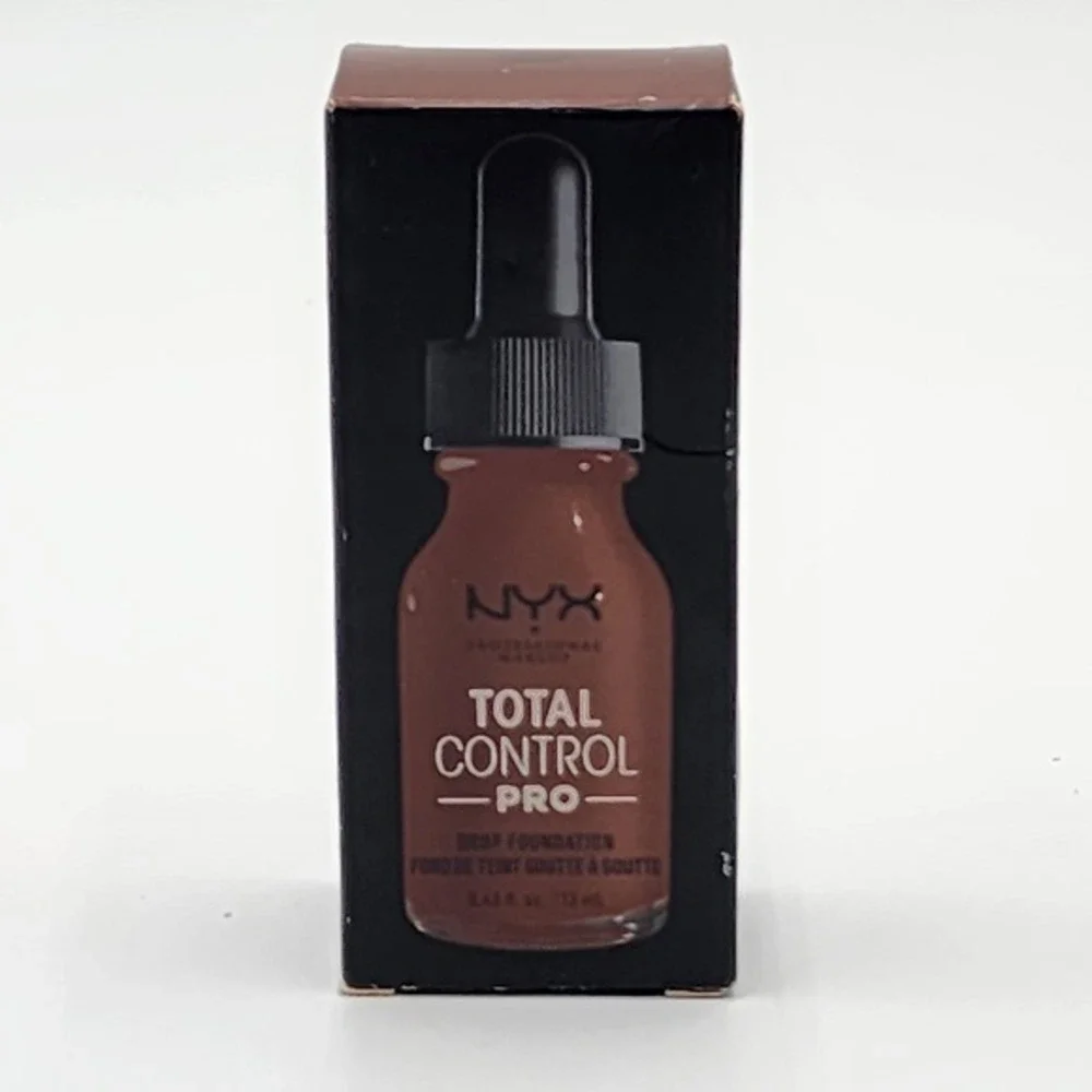 NYX Total Control Pro Drop Foundation Mocha TCPDF19 Demi Matte Finish New in Box